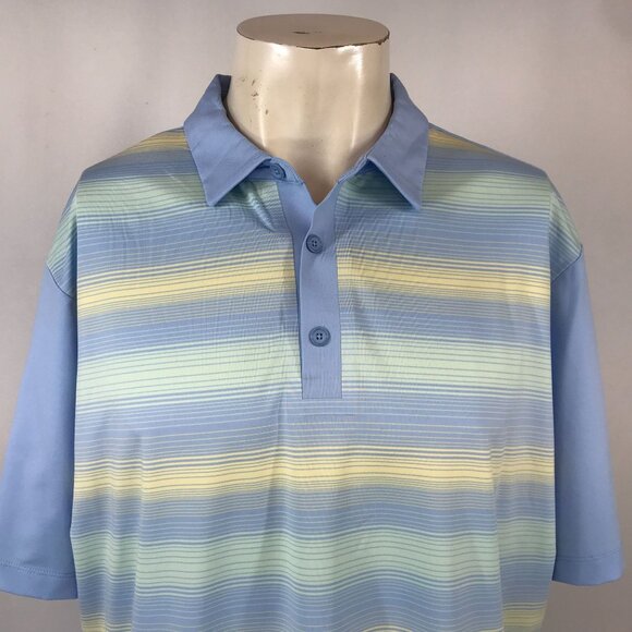 COLUMBIA GOLF - MEN'S XL - MULTICOLOR SHORT SLEEVE COLLARED GOLF POLO SHORT - Picture 2 of 6